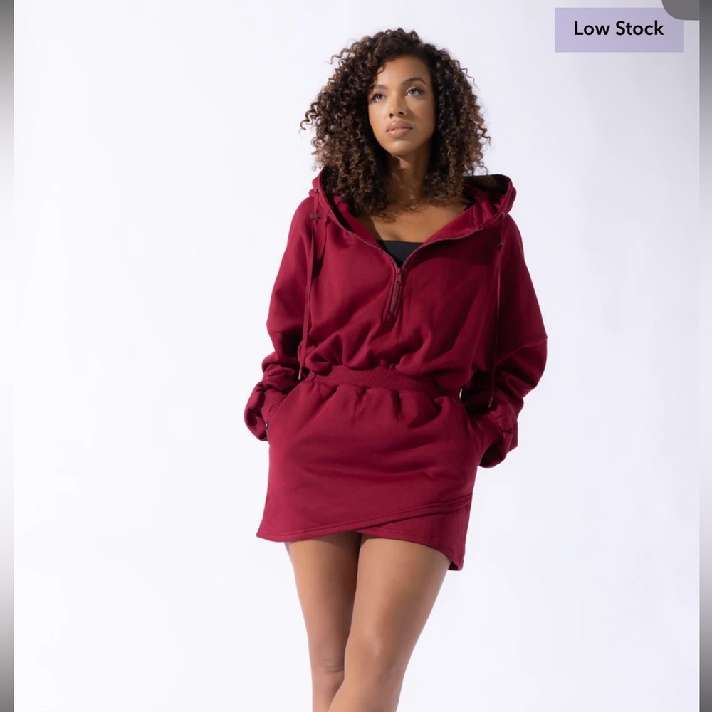 NWT Popflex Active Game Day Dress Red Zip-Up—S/M